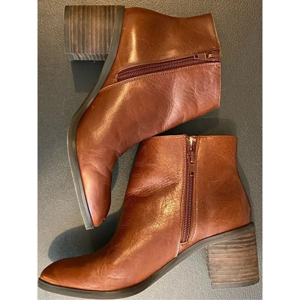 Jizelle Konak Leather Ankle Boots Enzo Angiolini Women’s 5.5m/36